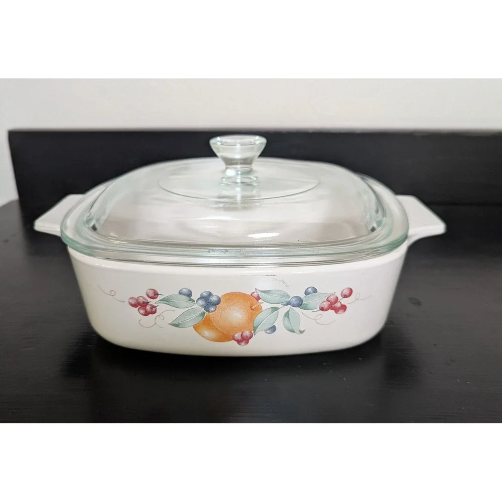 Vintage Corning Ware‎ Abundance A-1-B 1 Liter Casserole Dish w/Lid